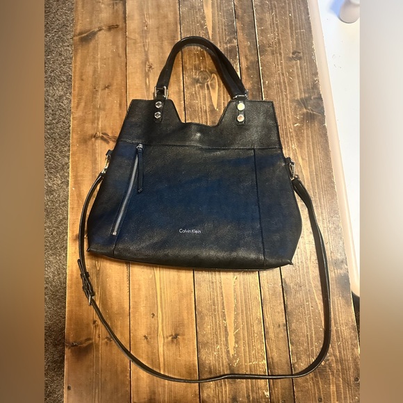 Calvin Klein Handbags - Calvin Klein Navy Blue Tote Bag